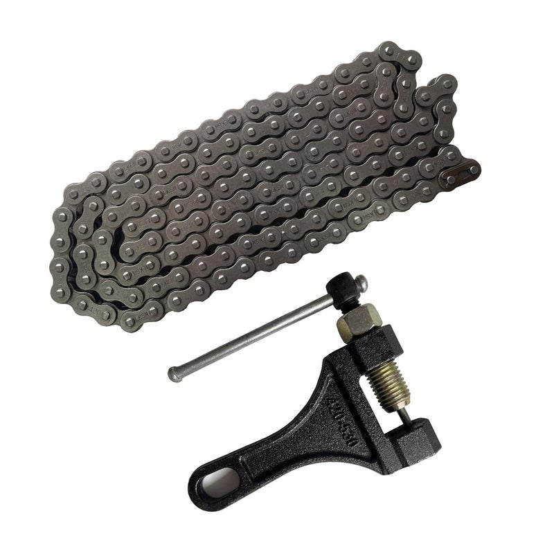 LUSM 420 Chain 132 Link Motorcycle Standard Roller Chain with Chain Breaker 6 Connecting Master Link for 100cc 110cc 125cc Mini ATV Quad Go Kart Scooter - Image 4